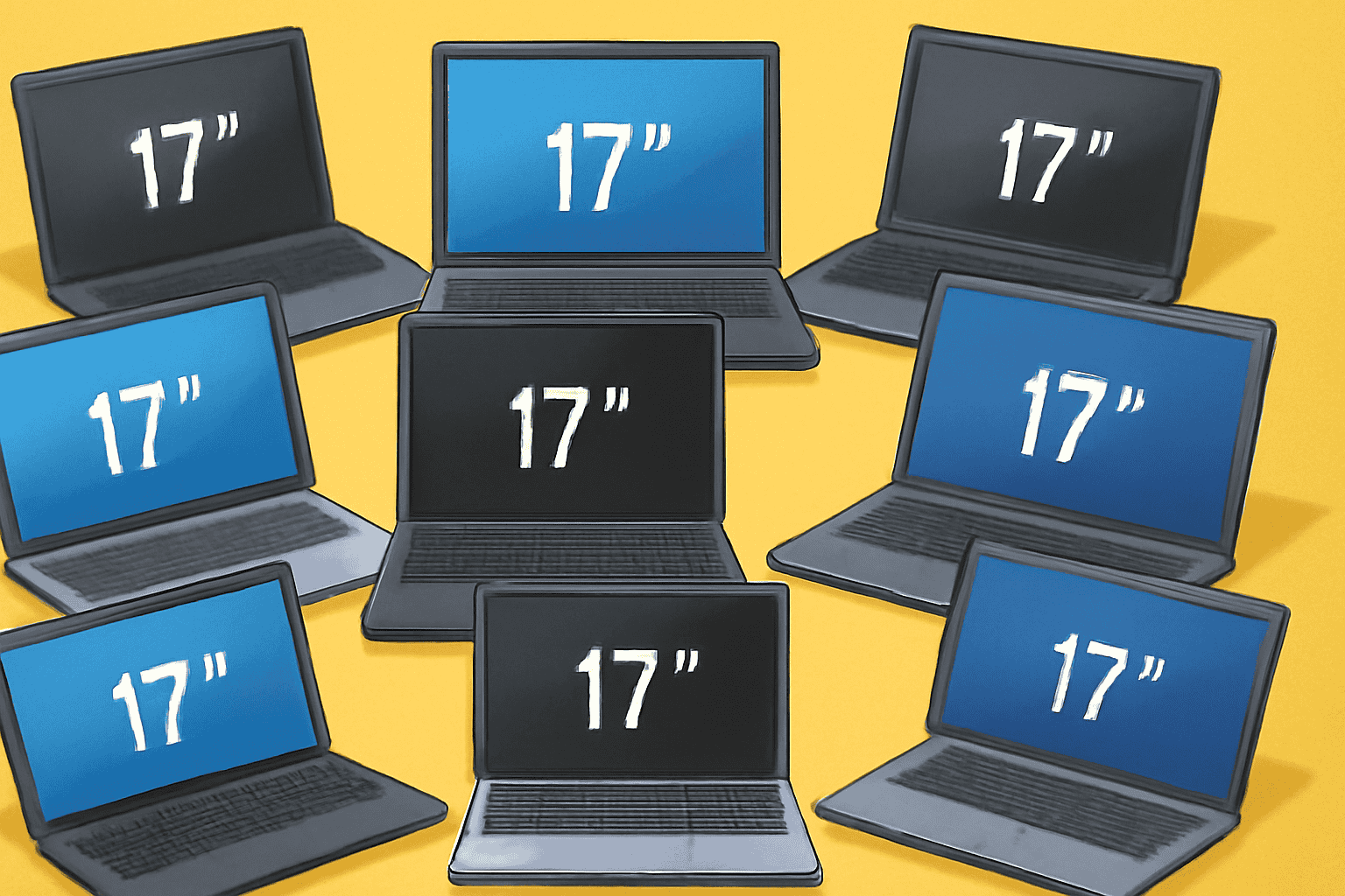 10 лучших ноутбуков с экраном 17 дюймов